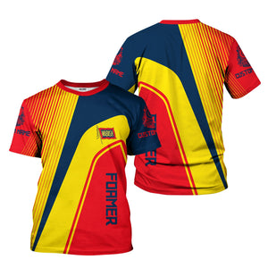 Railspirit Personalized Wabash Railroad T-Shirt Vibrant Striking Style Shirt For Rail Enthusiasts