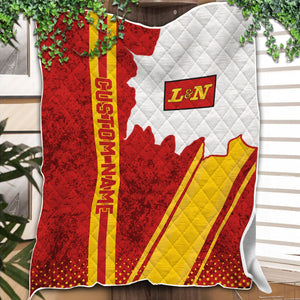 Railspirit Personalized Louisville and Nashville Railroad Premium Quilts Vintage L&N All Over Printed Premium Quilts