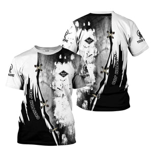 Railspirit Personalized Reading Railroad T-Shirt Retro Stitches Design with Custom Position Train Shirt