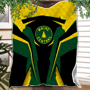 Railspirit Personalized Maine Central Railroad Premium Quilts Strong Line Train Premium Quilts Gift Idea For Train Lover