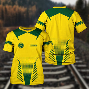 Railspirit Personalized Maine Central Railroad T Shirt Unisex Train Shirt All Over Print