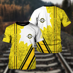 Railspirit Personalized Clinchfield Railroad T-Shirt All Over Printed Unisex Shirt