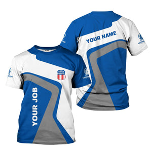 Railspirit Personalized Union Pacific Railroad T-Shirt Unique Design with Custom Job Position Big Boy Train Shirt