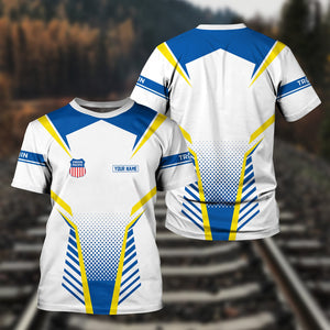 Railspirit Personalized Union Pacific Railroad T Shirt Unisex Big Boy Train Shirt All Over Print