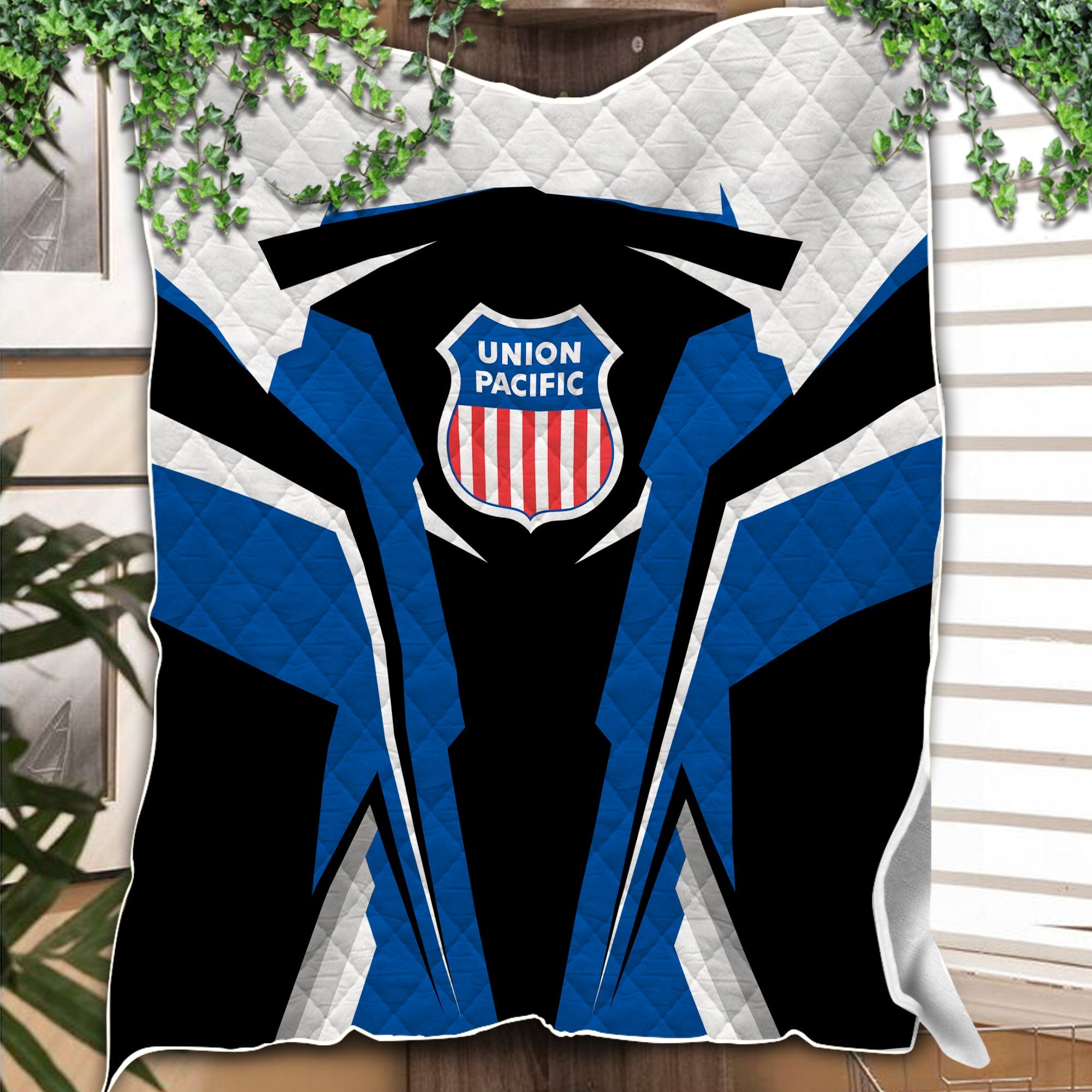 Railspirit Personalized Union Pacific Railroad Premium Quilts Big Boy Strong Line Train Premium Quilts Gift Idea For Train Lover