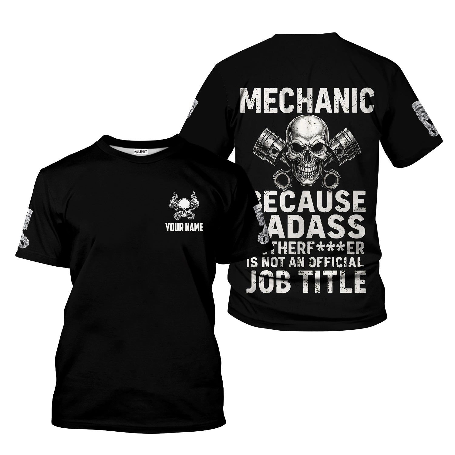 Personalized Mechanic Shirt, Mechanic Because Badass Is Not An Official Job Title, Gift For Men
