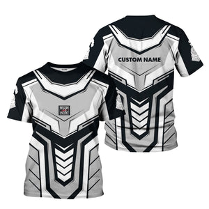 Railspirit Personalized Western Pacific Railroad T-Shirt Armor-Inspired Design Train Shirt All Over Print