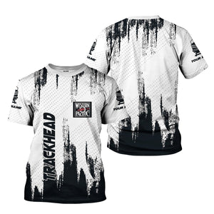 Railspirit Personalized Western Pacific Railroad T-Shirt Paint Impact Design Train Shirt for Trackhead