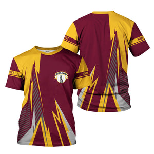 Railspirit Personalized Boston and Maine Railroad T-Shirt Lightning-Inspired Railway Style Shirt For Train Lovers