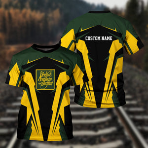 Railspirit Personalized New York, New Haven and Hartford Railroad T Shirt New Haven RailroadStrong Line Style Train Unisex Shirt All Over Print