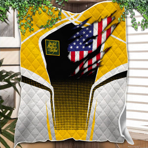 Railspirit Personalized New York, New Haven and Hartford Railroad Premium Quilts American Vintage New Haven Railroad All Over Printed Premium Quilts