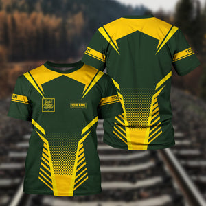 Railspirit Personalized New York, New Haven and Hartford Railroad T Shirt Unisex New Haven Railroad Train Shirt All Over Print