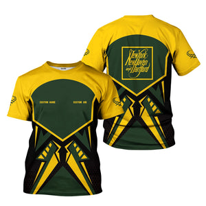 Railspirit Personalized New York, New Haven and Hartford Railroad T-Shirt Vibriant Style with Custom Position New Haven Railroad Train Shirt