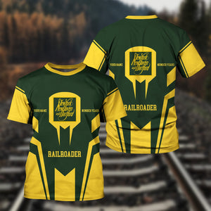 Railspirit Personalized New York, New Haven and Hartford Railroad T-Shirt Custom Year Railroader New Haven Railroad Shirt Gift Idea For Train Lover