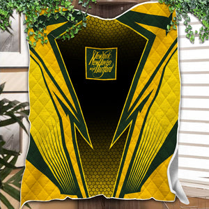 Railspirit New York, New Haven and Hartford Railroad Premium Quilts Lightning Graphic Style New Haven Railroad Premium Quilts Gift For Train Lover