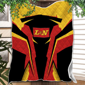 Railspirit Personalized Louisville and Nashville Railroad Premium Quilts L&N Strong Line Train Premium Quilts Gift Idea For Train Lover