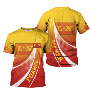 Railspirit Personalized Louisville and Nashville Railroad T-Shirt Railway-Themed Style L&N Shirt Gift Idea For Trainspotter