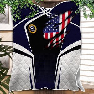 Railspirit Personalized Chesapeake and Ohio Railway Premium Quilts American Vintage C&O All Over Printed Premium Quilts