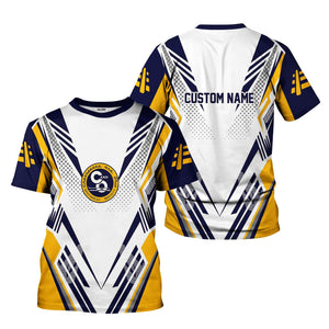 Railspirit Personalized Chesapeake and Ohio Railway T-Shirt Railroad Tribute Design C&O Train Shirt for Train Lovers