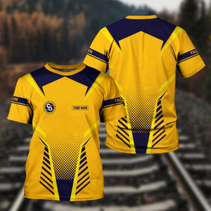 Railspirit Personalized Chesapeake and Ohio Railway T Shirt Unisex C&O Train Shirt All Over Print