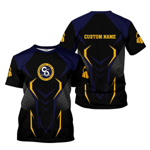 Railspirit Personalized Chesapeake and Ohio Railway T-Shirt Dynamic Design Style C&O Perfect Shirt for Train Enthusiasts