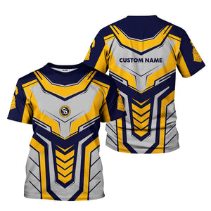 Railspirit Personalized Chesapeake and Ohio Railway T-Shirt Armor-Inspired Design C&O Train Shirt All Over Print