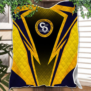 Railspirit Chesapeake and Ohio Railway Premium Quilts Lightning Graphic Style C&O Premium Quilts Gift Idea For Train Lover