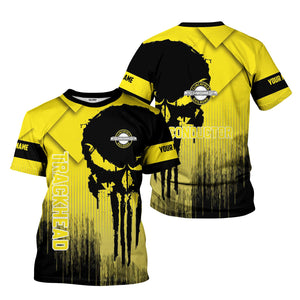 Railspirit Personalized Clinchfield Railroad T-Shirt Skull Design with Custom Job Train Shirt for Trackhead Crew