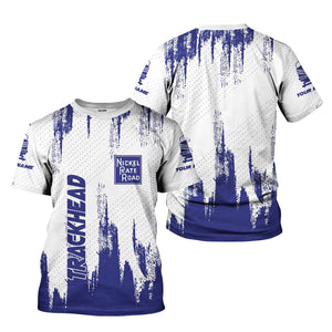 Railspirit Personalized New York, Chicago and St. Louis Railroad T-Shirt Paint Impact Design Nickel Plate Road Train Shirt for Trackhead