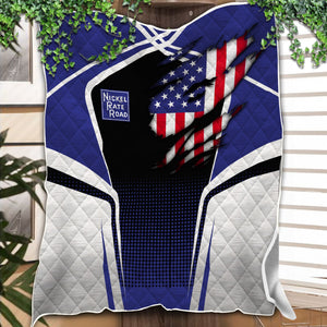 Railspirit Personalized New York, Chicago and St. Louis Railroad Premium Quilts American Vintage Nickel Plate Road All Over Printed Premium Quilts