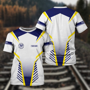 Railspirit Personalized B&O Great States Railroad T Shirt Unisex Train Shirt All Over Print