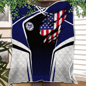 Railspirit Personalized B&O Great States Railroad Premium Quilts American Vintage All Over Printed Premium Quilts