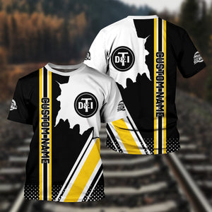 Railspirit Personalized Detroit Toledo And Ironton Railroad T-Shirt All Over Printed Unisex Shirt