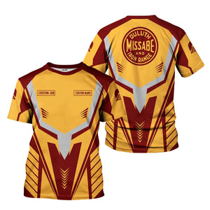 Railspirit Personalized Duluth, Missabe, & Iron Range Railroad T-Shirt Workwear-Inspired with Custom Position Train Shirt