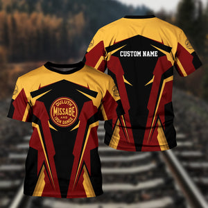 Railspirit Personalized Duluth, Missabe, & Iron Range Railroad T Shirt Strong Line Style Train Unisex Shirt All Over Print