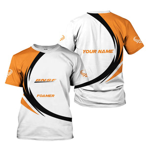 Railspirit Personalized BNSF Railway T-Shirt Unique Graphic Style Shirt For Train Enthusiasts