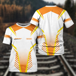 Railspirit Personalized BNSF Railway T Shirt Unisex Train Shirt All Over Print