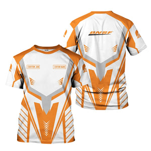 Railspirit Personalized BNSF Railway T-Shirt Workwear-Inspired with Custom Position Train Shirt