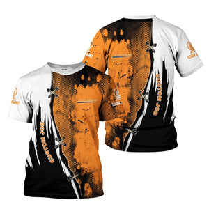 Railspirit Personalized BNSF Railway T-Shirt Retro Stitches Design with Custom Position Train Shirt