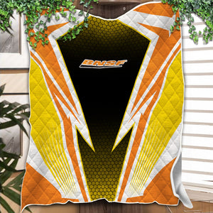 Railspirit BNSF Railway Premium Quilts Lightning Graphic Style Premium Quilts Gift Idea For Train Lover