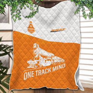 Railspirit Personalized BNSF Railway Premium Quilt One Track Mind Train Premium Quilt Gift Idea For Train Lover