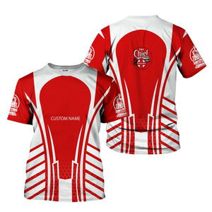 Railspirit Personalized The Chief Santa Fe Railroad T-Shirt Striped Railroad Style Train Shirt All Over Print