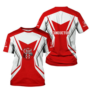 Railspirit Personalized The Chief Santa Fe Railroad T-Shirt Unique Style with Custom Job Train Shirt