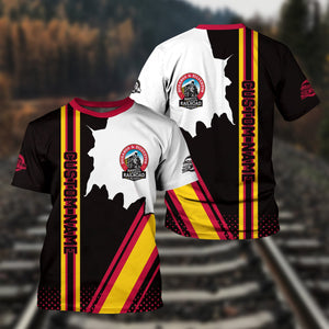 Railspirit Personalized Durango And Silverton Narrow Gauge Railroad T-Shirt All Over Printed Unisex Shirt