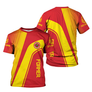 Railspirit Personalized Pacific Electric Railroad T-Shirt Vibrant Striking Style Shirt For Rail Enthusiasts