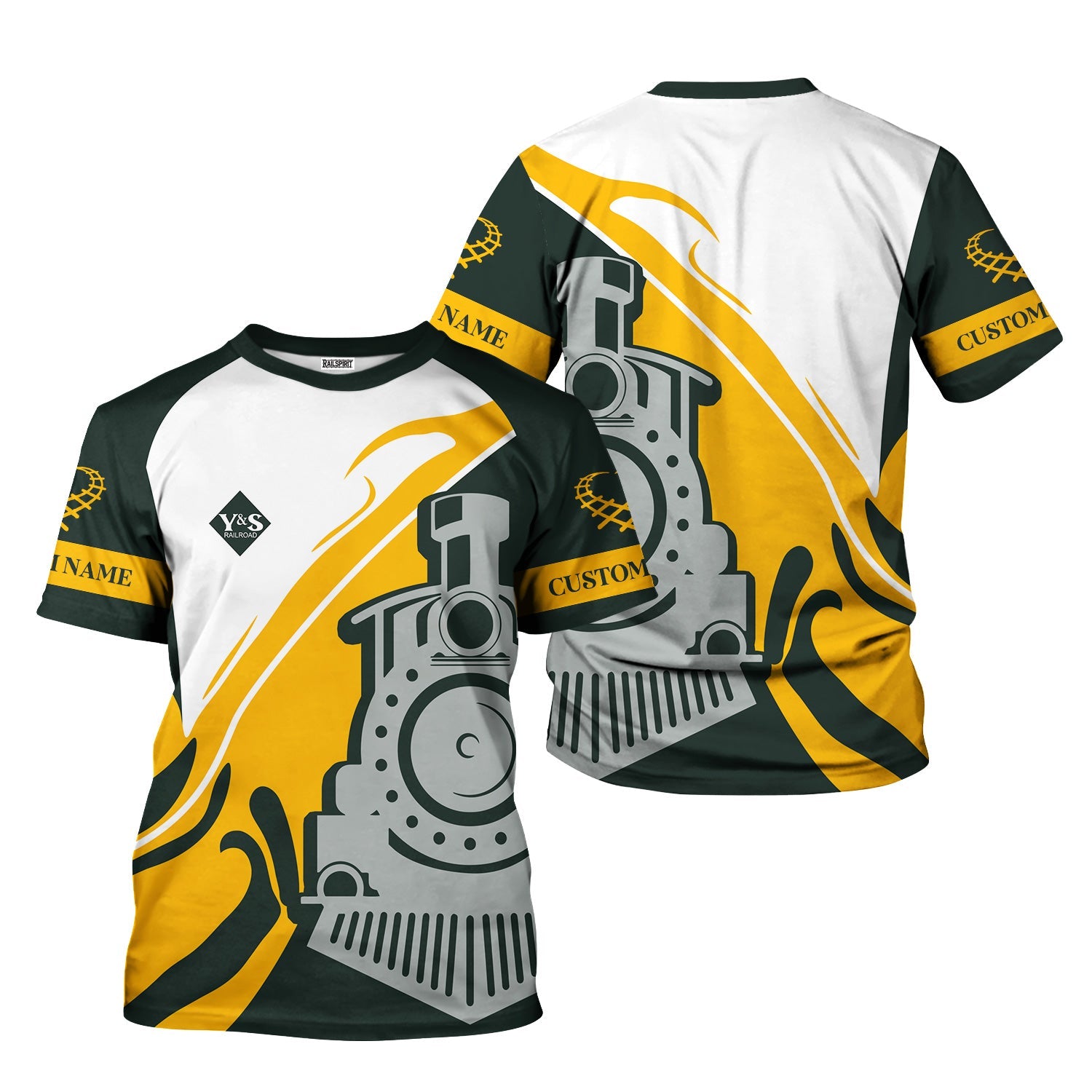 Railspirit Personalized Youngstown & Southern Railroad T-Shirt Flame-Inspired Style Shirt Gift Idea For Train Lovers