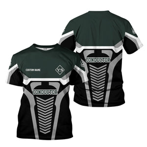 Railspirit Personalized Youngstown & Southern Railroad T-Shirt Track-Inspired with Custom Job Position Train Shirt