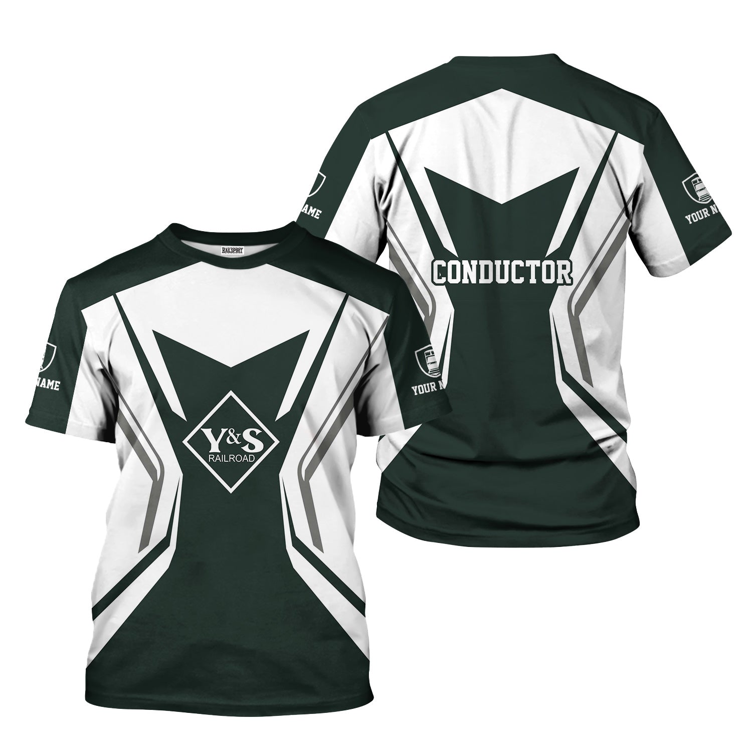 Railspirit Personalized Youngstown & Southern Railroad T-Shirt Unique Style with Custom Job Train Shirt