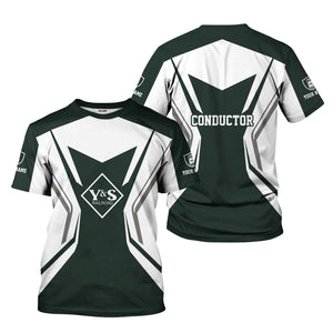 Railspirit Personalized Youngstown & Southern Railroad T-Shirt Unique Style with Custom Job Train Shirt