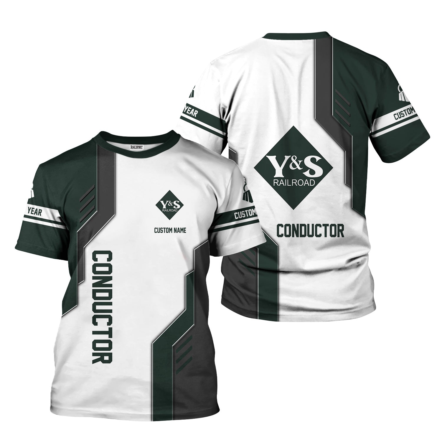 Railspirit Personalized Youngstown & Southern Railroad T-Shirt Unique Railway Style with Custom Job Train Shirt